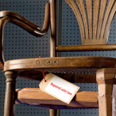Thonet chair, repaired by Harco Rutgers. Photo: Leo Veger